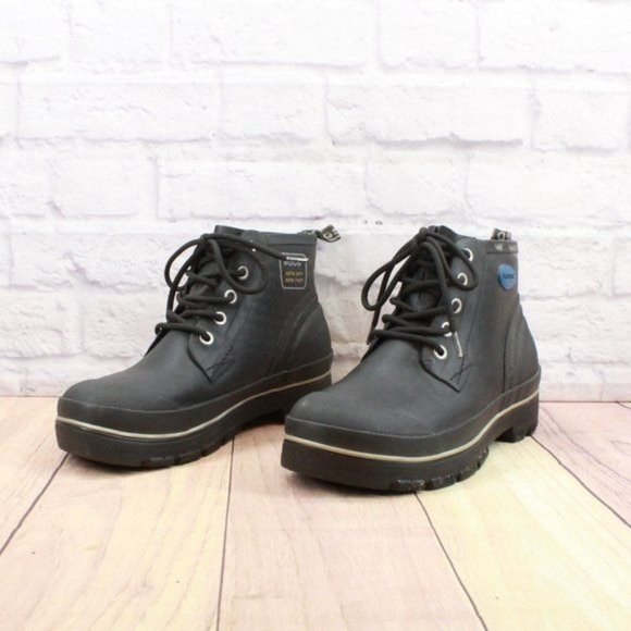 Bogs Black Rubber Waterproof Industrial Chukka Boots Size US 10 - Picture 3 of 10